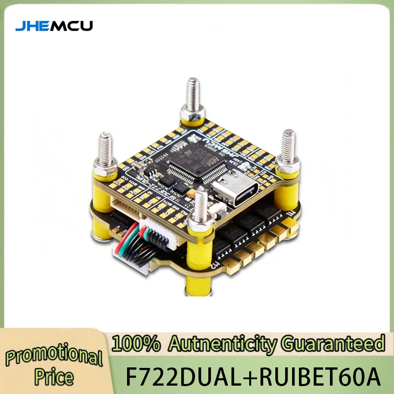 JHEMCU F7 Stack F722 Dual Flig - đánh giá và giá Fpv Flight Controller F7 Stack 60A