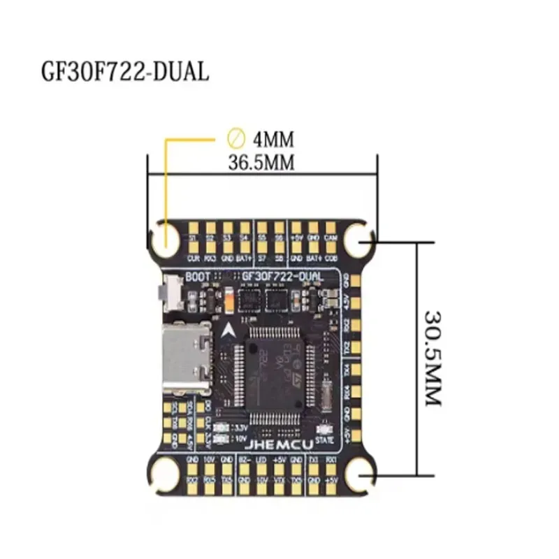JHEMCU F7 Stack F722 Dual Flig - đánh giá và giá Fpv Flight Controller F7 Stack 60A