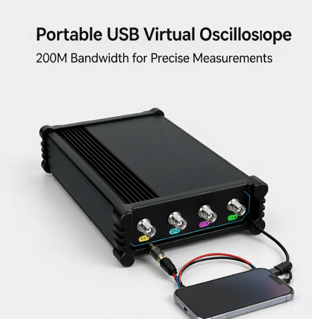 VTO2004 Portable Split USB Vir - đánh giá và giá Digital Storage Oscilloscope 100Mhz