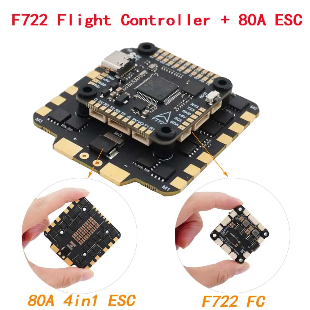 SkyDElF405 F7 F722 Flight Cont - đánh giá và giá Fpv Flight Controller F7 Stack 60A