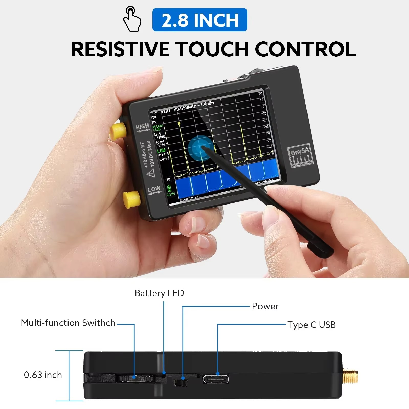 Upgraded Tiny Spectrum Analyze - đánh giá và giá Signal Generator Spectrum Analyzer